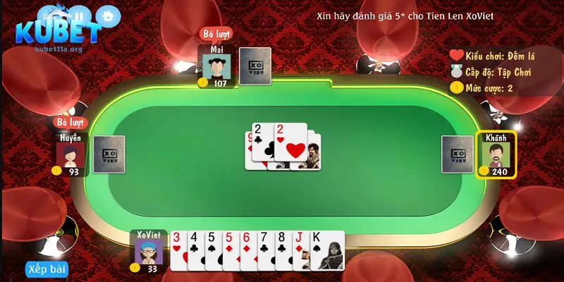 Tiến lên miền Nam là game đánh bài chất lượng tại sảnh chơi Kubet11 Tiến lên miền Nam là game đánh bài chất lượng tại sảnh chơi Kubet11